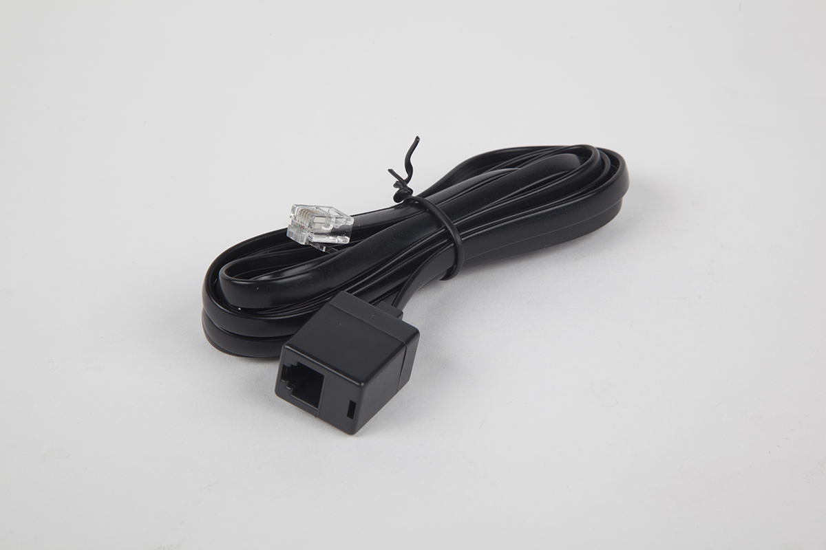 CABLE, RJ12 EXT CORD 6FT +/- 1IN BLACK