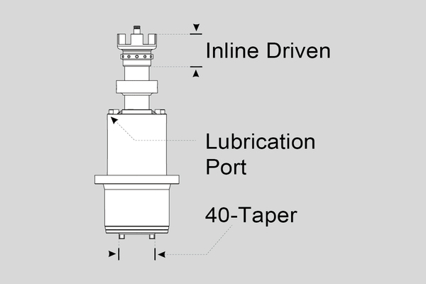 SPINDLE, 40T INLINE 15K MPO DG (DM-1) SPINDLE, 40T INLINE 15K MPO DG (DM-1)
