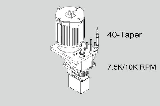 GEARBOX, 40T 7.5/10K -16DP65T -10HP (VMC)