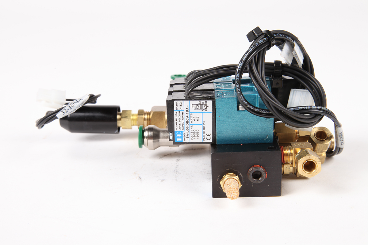 SOLENOID, VALVE ASSEMBLY 6W/6P F-CONNECTOR W/ .020 ORIFICE FITTING