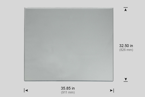 WINDOW, FRONT POLYCARBONATE 35.85" X 32.5" (VF-6, VF-8)