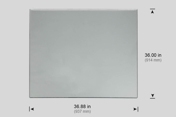 WINDOW, SIDE POLYCARBONATE 36.88" X 36.0" (TM-3P, VF-3, VM-3, VF-4, VF-5, Z4-500)