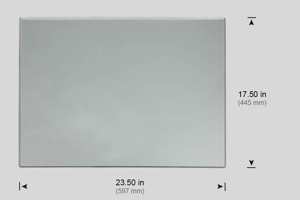 WINDOW, FRONT POLYCARBONATE 23.5" X 17.5" (SL-20, SL-30, SL-40) WINDOW, FRONT POLYCARBONATE 23.5" X 17.5" (SL-20, SL-30, SL-40)