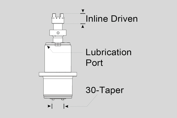 SPINDLE, 30T INLINE 12K/15K MPO DG (DT-1/2)